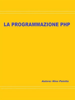 cover image of La programmazione PHP